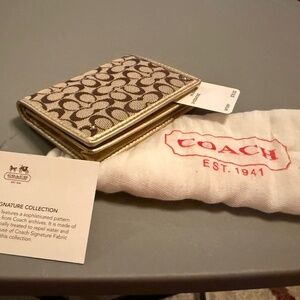 Coach Signature Business Credit Card Wallet